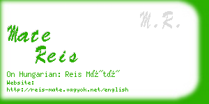 mate reis business card